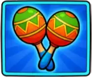 Maracas symbol in 4 Chili Amigos
